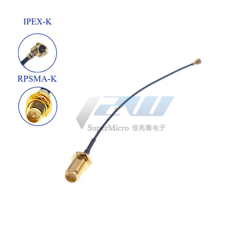 5 Pcs/Lot IPEX to SMA, SMA Connector Cable Female to UFL/ u.FL/ IPX/IPEX,RF Coax Adapter Assembly Pigtail Cable 1.13MM RP-SMA-KY 5 Pcs/Lot IPEX to SMA, SMA Connector Cable Female to UFL/ u.FL/ IPX/IPEX,RF Coax Adapter Assembly Pigtail Cable 1.13MM RP-SMA-KY