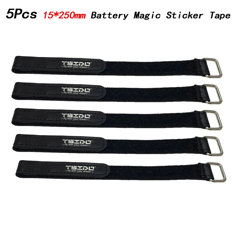 5pcs 10X150mm 15X200mm 20x250mm 20x300mm Magic Sticker Tape Nylon Lipo Strap Belt Reusable Cable Tie Wrap for FPV RC Battery