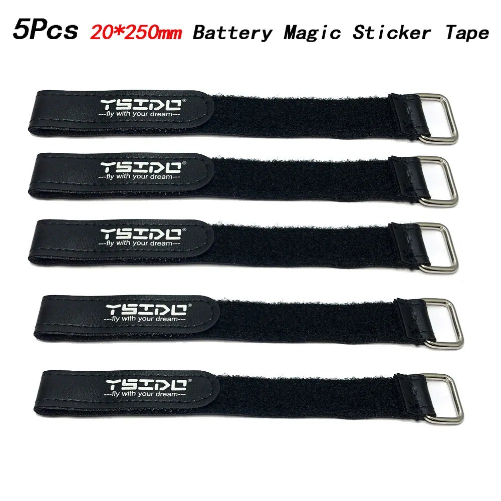 5pcs 10X150mm 15X200mm 20x250mm 20x300mm Magic Sticker Tape Nylon Lipo Strap Belt Reusable Cable Tie Wrap for FPV RC Battery