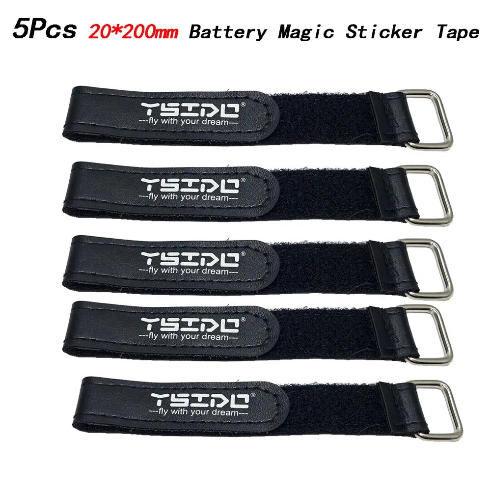 5pcs 10X150mm 15X200mm 20x250mm 20x300mm Magic Sticker Tape Nylon Lipo Strap Belt Reusable Cable Tie Wrap for FPV RC Battery