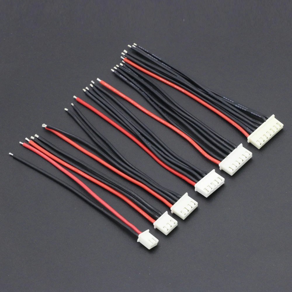 5pcs/Lot 1S 2S 3S 4S 5S 6S Lipo Battery Balance Charger Cable IMAX B6 Connector Plug Wire Wholesale
