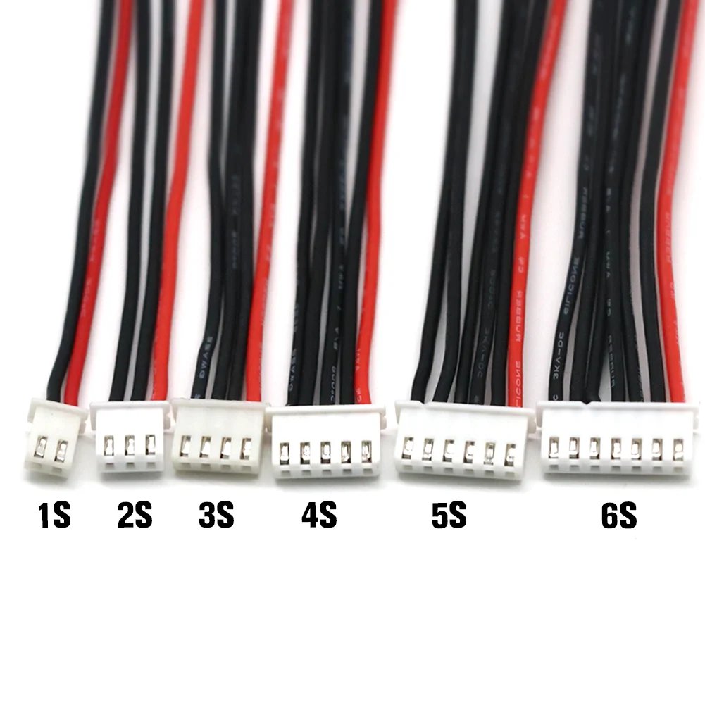 5pcs/Lot 1S 2S 3S 4S 5S 6S Lipo Battery Balance Charger Cable IMAX B6 Connector Plug Wire Wholesale