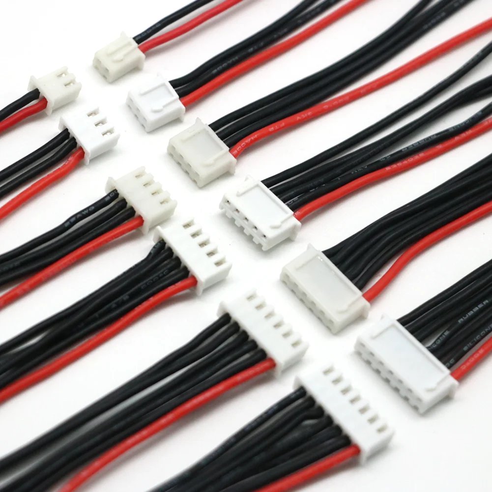 5pcs/Lot 1S 2S 3S 4S 5S 6S Lipo Battery Balance Charger Cable IMAX B6 Connector Plug Wire Wholesale