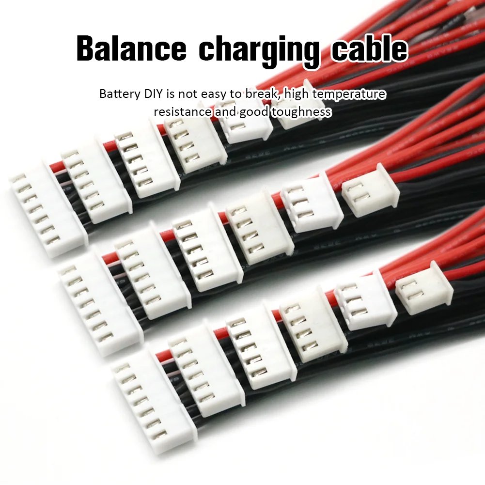 5pcs/Lot 1S 2S 3S 4S 5S 6S Lipo Battery Balance Charger Cable IMAX B6 Connector Plug Wire Wholesale