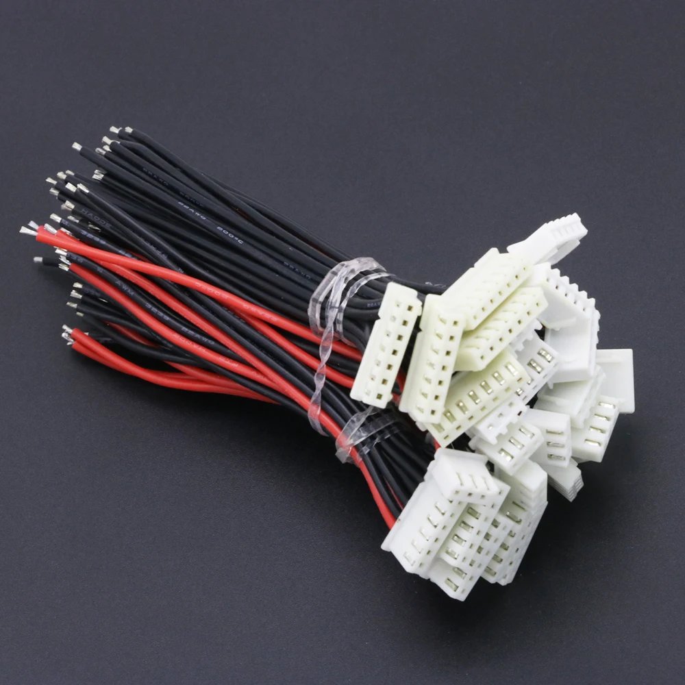 5pcs/Lot 1S 2S 3S 4S 5S 6S Lipo Battery Balance Charger Cable IMAX B6 Connector Plug Wire Wholesale