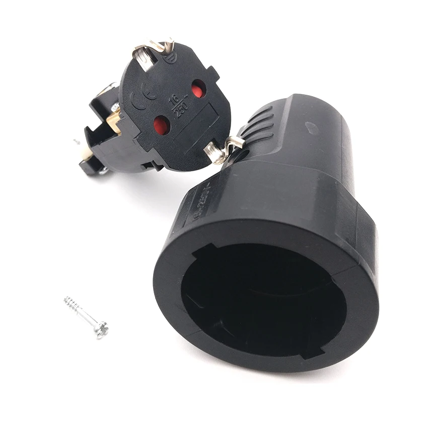 European 16A Grounded Industry Assemble Wiring Plug Germany Russia Power Cable Connector Female Male EU Schuko Power Socket Plug European 16A Grounded Industry Assemble Wiring Plug Germany Russia Power Cable Connector Female Male EU Schuko Power Socket Plug