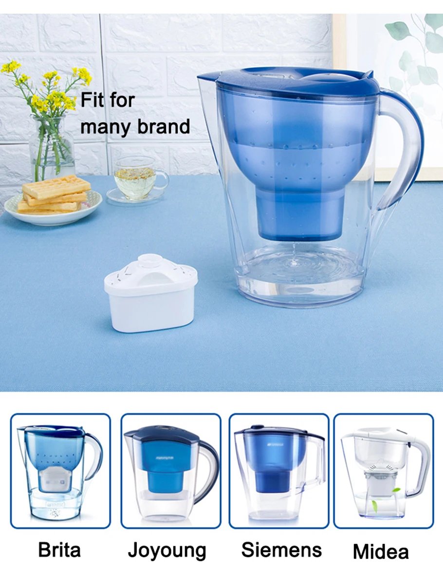For Brita Maxtra 2PCS/6PCS Water Filters Cartridge Limescale Chlorine Impurities Purify Kettle Activate Carbon Water Filter