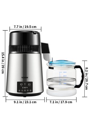 4L Water Distiller Purifier Filter Dispenser Drinking Bottle Softener Dual Temp Display Overheat Protection Home Appliance 4L Water Distiller Purifier Filter Dispenser Drinking Bottle Softener Dual Temp Display Overheat Protection Home Appliance