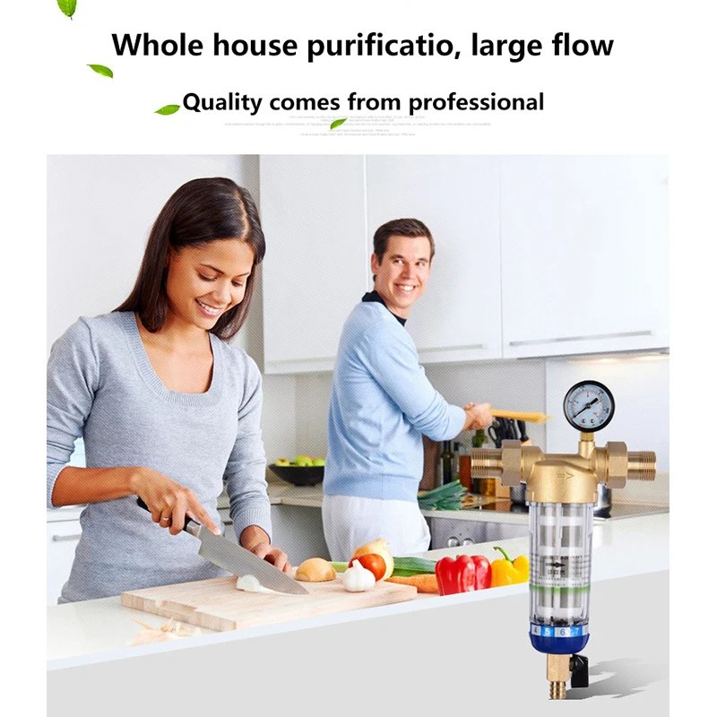 Pre Filter Backwash Stainless Steel Mesh Purifier Central Prefilter Water Filter Sediment Filtration Whole House Water Filter