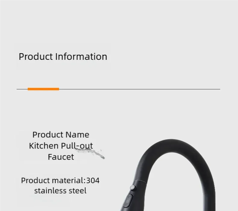 Kitchen Faucets Brushed Nickel Pull Out Kitchen Sink Water Tap Deck Mounted Mixer Stream Sprayer Head Hot Cold Taps Sliver