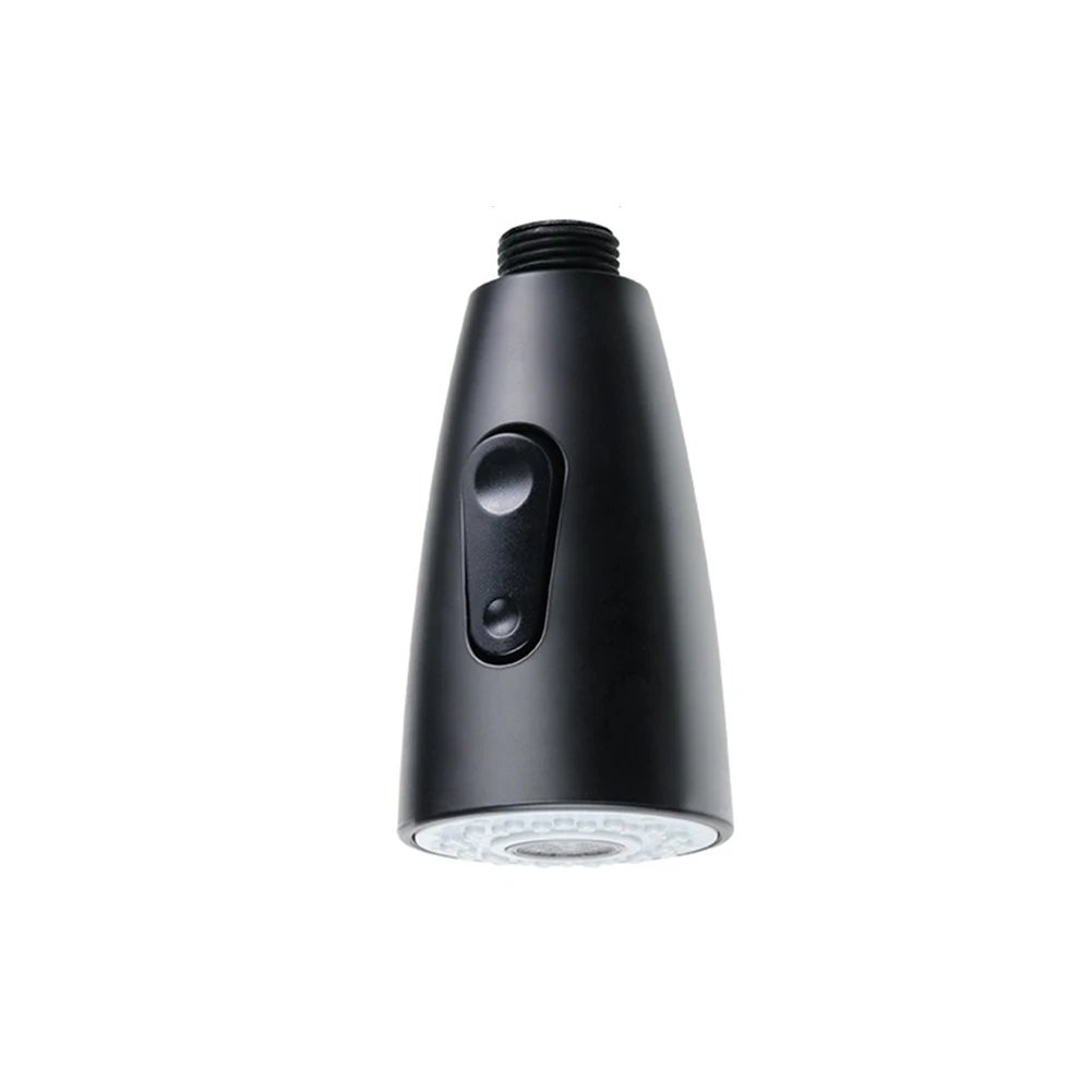 Universal Kitchen Pull Out Spray Head Replacement Sink Faucet Basin Mixer Tap ABS Brushed Black Kitchen Bathroom Accessories