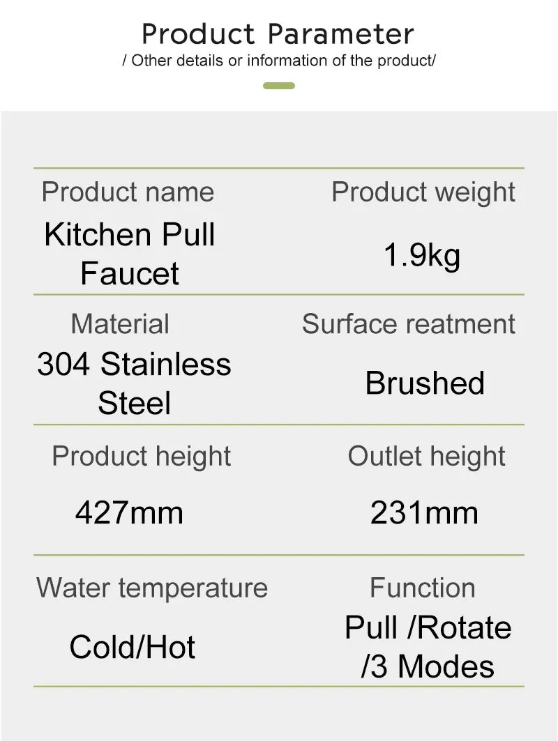 Kitchen Faucets Brushed Nickel Pull Out Kitchen Sink Water Tap Deck Mounted Mixer Stream Sprayer Head Hot Cold Taps Black Chrome