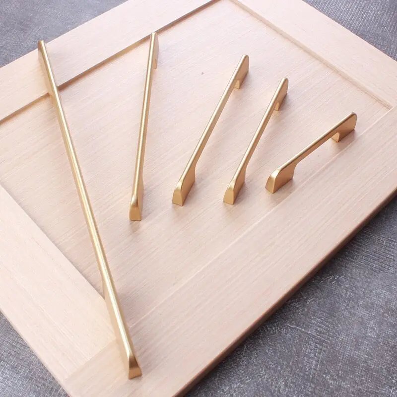 Handles Drawer Cabinet Furniture Kitchen Handles for Cabinet Knob Door Drawer Furniture Kitchen Pearl Golden Simplicity Hardware