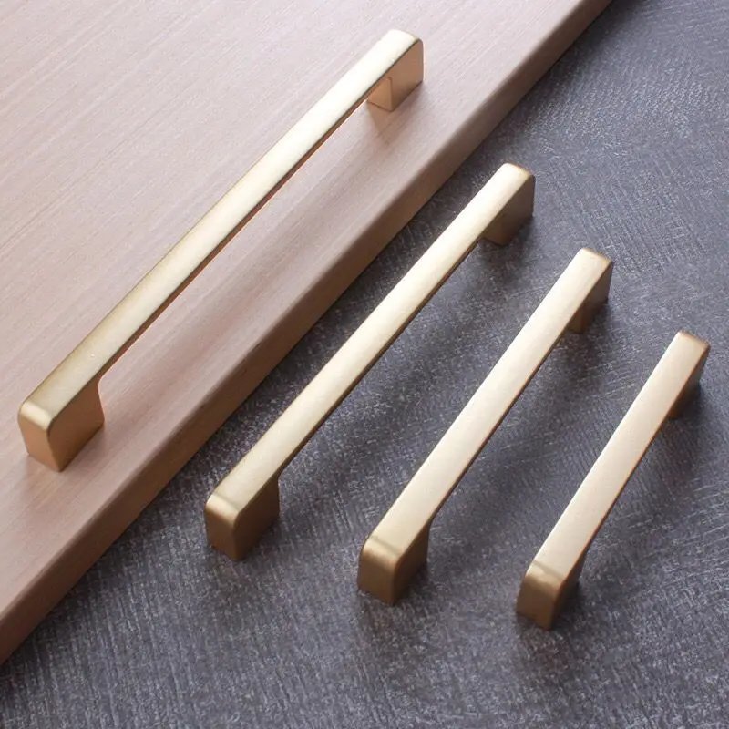 Handles Drawer Cabinet Furniture Kitchen Handles for Cabinet Knob Door Drawer Furniture Kitchen Pearl Golden Simplicity Hardware