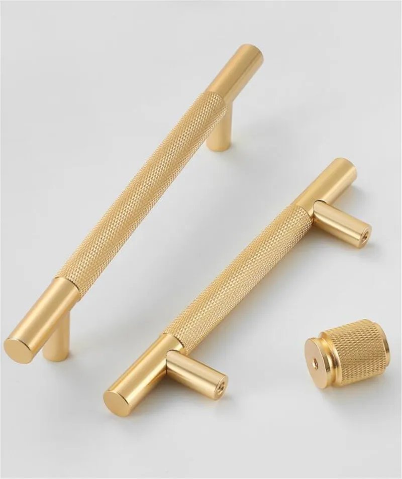 Modern Aluminum Alloy Black Gold Kitchen Cabinet Handles and Knobs Drawer Handles Wardrobe Door Pulls Furniture Hardware