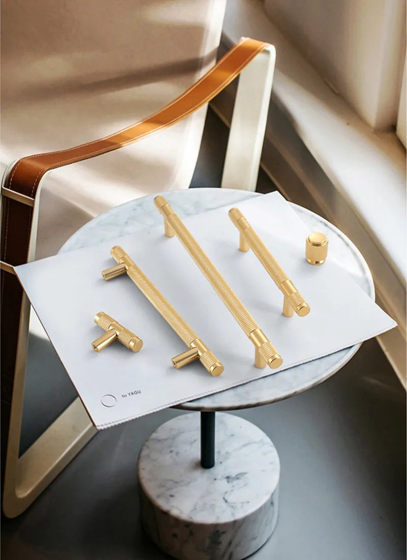 Modern Aluminum Alloy Black Gold Kitchen Cabinet Handles and Knobs Drawer Handles Wardrobe Door Pulls Furniture Hardware