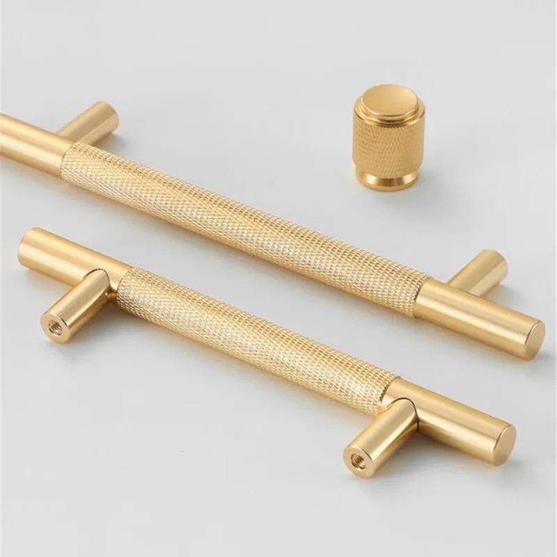 Modern Aluminum Alloy Black Gold Kitchen Cabinet Handles and Knobs Drawer Handles Wardrobe Door Pulls Furniture Hardware
