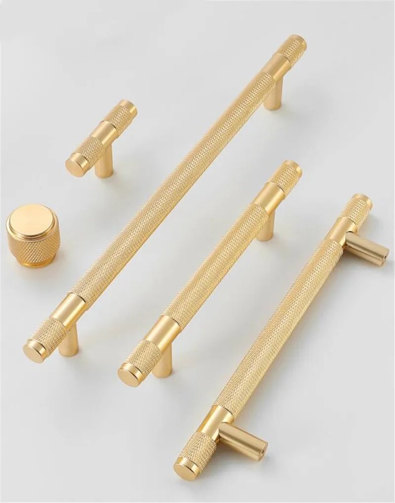 Modern Aluminum Alloy Black Gold Kitchen Cabinet Handles and Knobs Drawer Handles Wardrobe Door Pulls Furniture Hardware