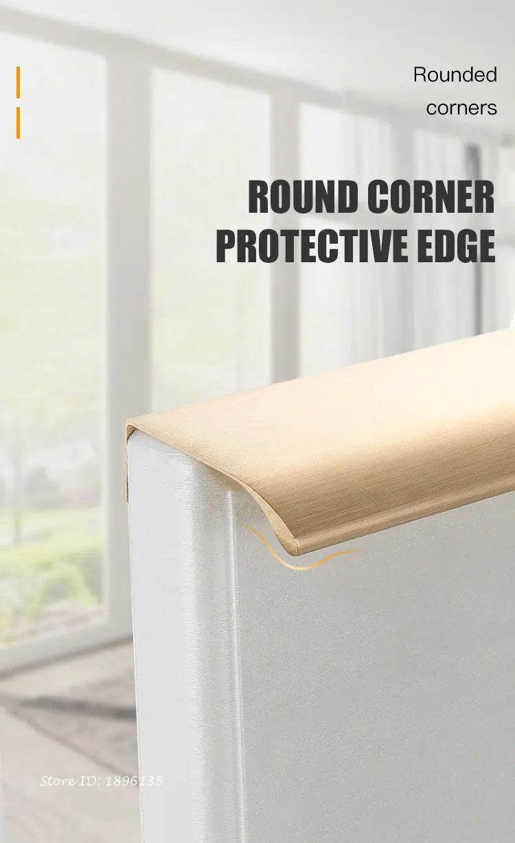 Black Hidden Cabinet Handles Aluminum Alloy Kitchen Handles Cupboard Door Pulls Drawer Knobs Long Furniture Handle Hardware