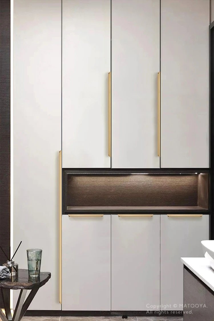 Hidden Cabinet Pulls Drawer Knobs Bedroom Door Handles Aluminum Alloy Kitchen Cupboard Door Pulls Furniture Handle Hardware