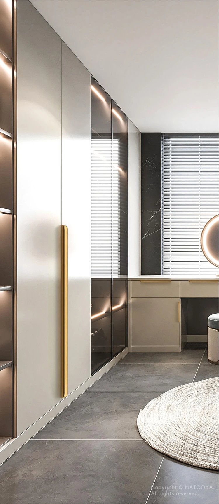 Hidden Cabinet Pulls Drawer Knobs Bedroom Door Handles Aluminum Alloy Kitchen Cupboard Door Pulls Furniture Handle Hardware