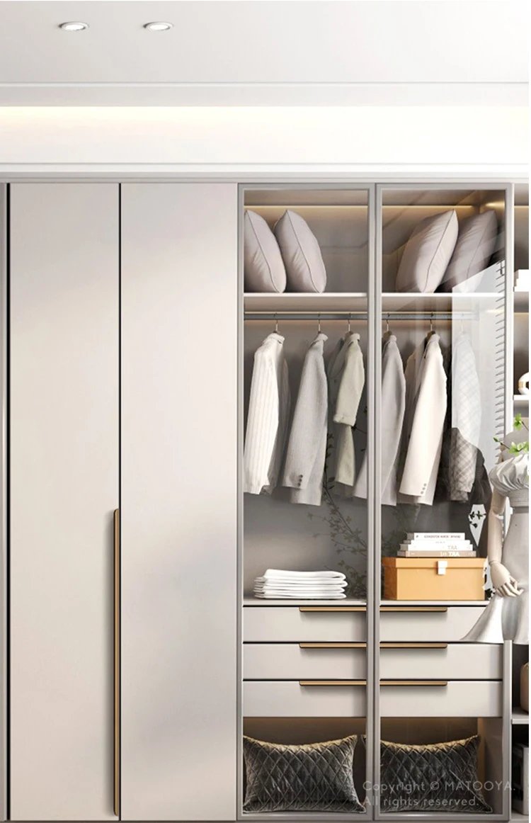 Hidden Cabinet Pulls Drawer Knobs Bedroom Door Handles Aluminum Alloy Kitchen Cupboard Door Pulls Furniture Handle Hardware