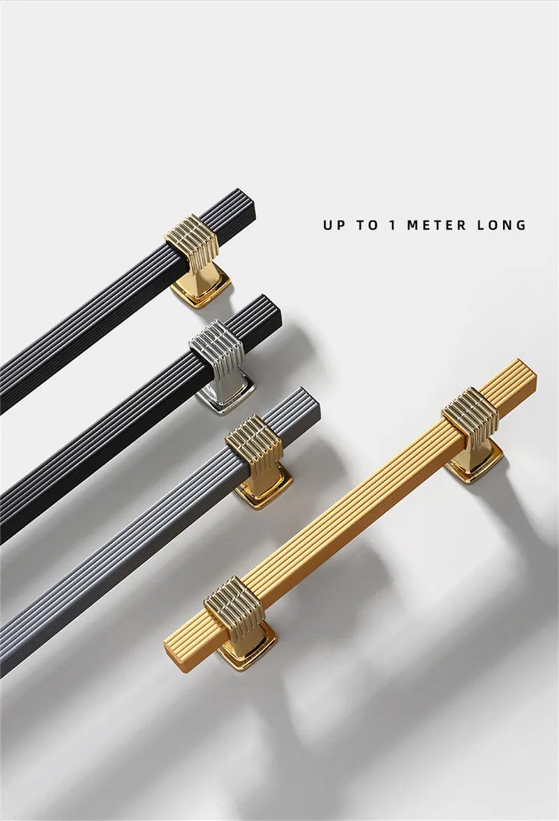 Two-color Stitching European Wardrobe Cabinet Door Handles Kitchen Cupboard Door Pulls Drawer Knobs Furniture Hardware