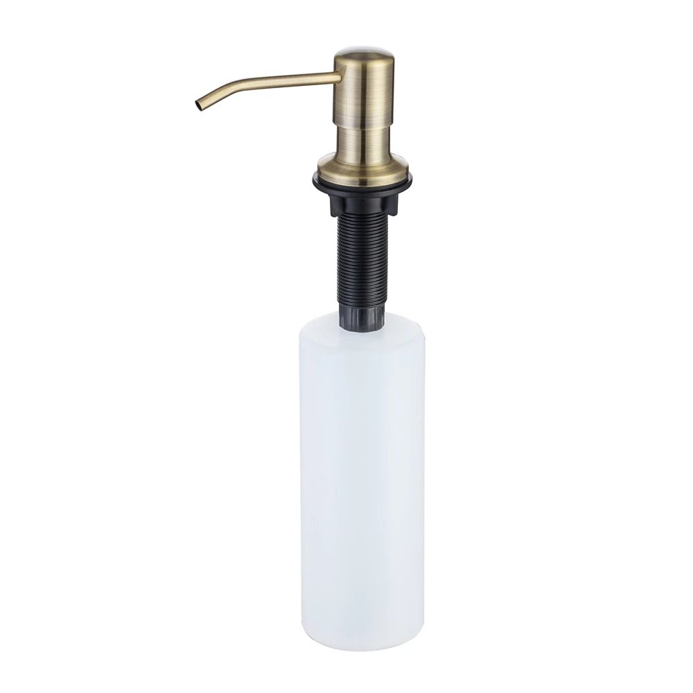 8 Colors Countertop Stainless Steel Kitchen Sink Brushed Gold Liquid Soap Dispenser Large Capacity Liquid Detergent Pump Bottle