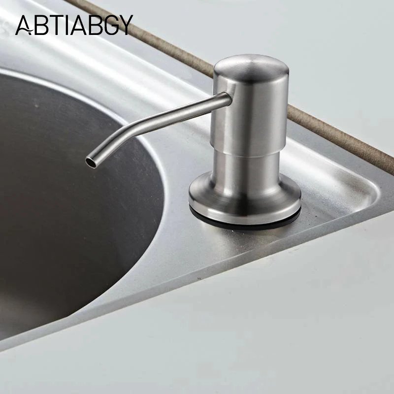 8 Colors Countertop Stainless Steel Kitchen Sink Brushed Gold Liquid Soap Dispenser Large Capacity Liquid Detergent Pump Bottle