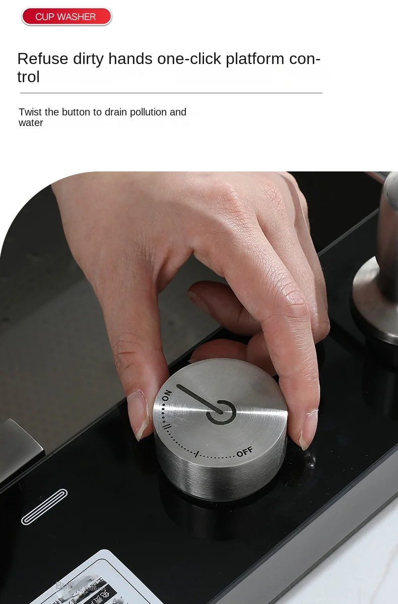 304 Stainless Steel Waterfall Kitchen Sink Large Single Slot Integrated Digital Display Faucet Set Soap Dispenser Cup Washer