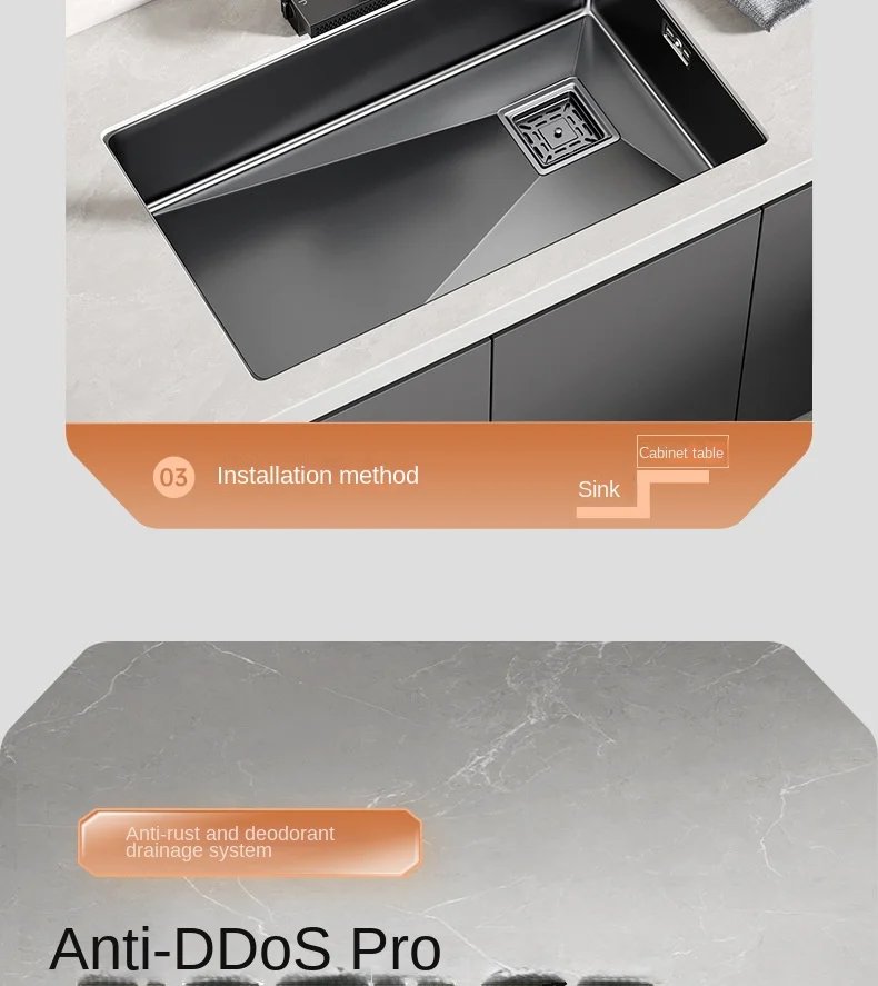 Nano 304 Stainless Steel Handmade Sink Vegetable Washing Basin Large Single Slot kitchen Sink Under The Counter Basin