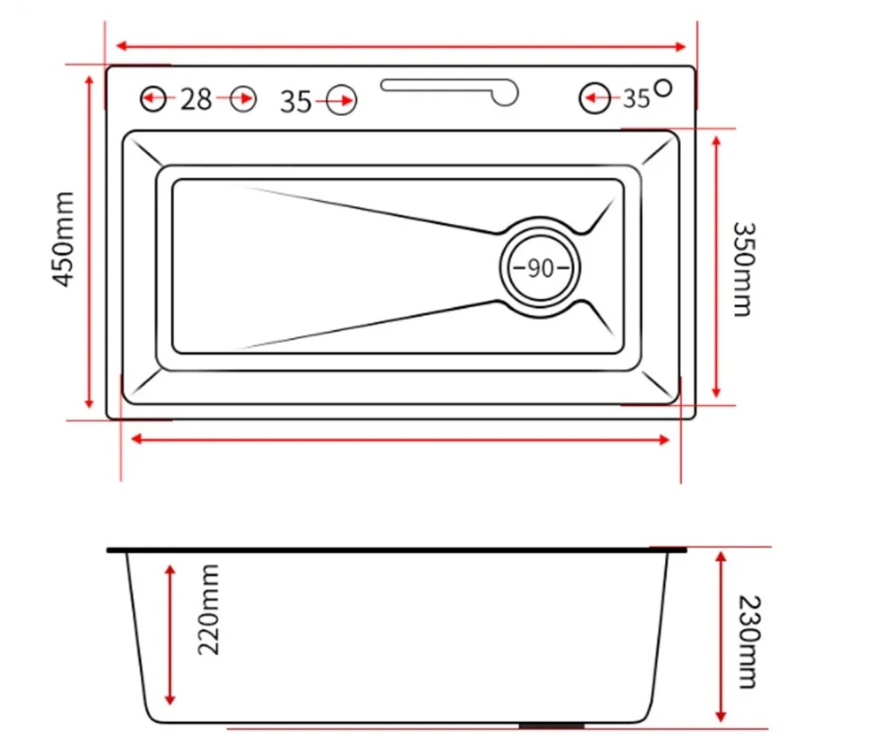 Kitchen sink, waterfall faucet, large single sink, stainless steel material, manufacturer's lowest direct selling price Kitchen sink, waterfall faucet, large single sink, stainless steel material, manufacturer's lowest direct selling price