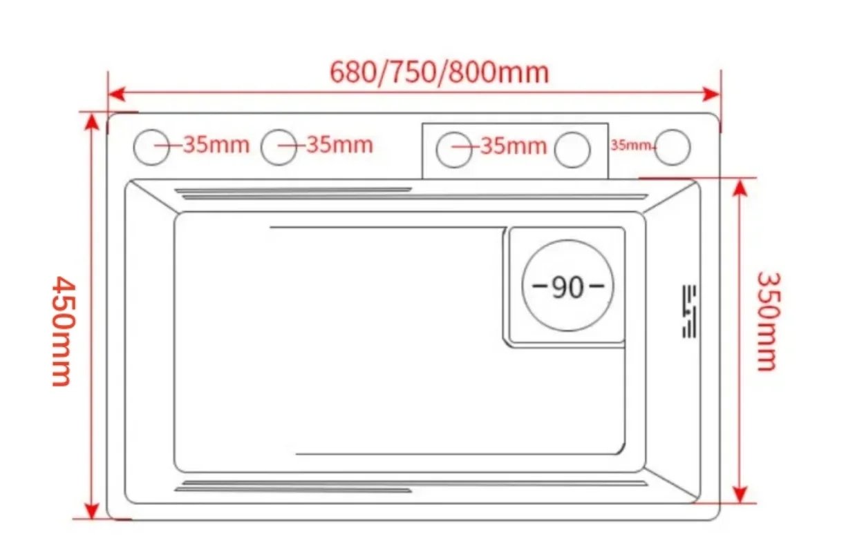 Kitchen sink, waterfall faucet, large single sink, stainless steel material, manufacturer's lowest direct selling price Kitchen sink, waterfall faucet, large single sink, stainless steel material, manufacturer's lowest direct selling price