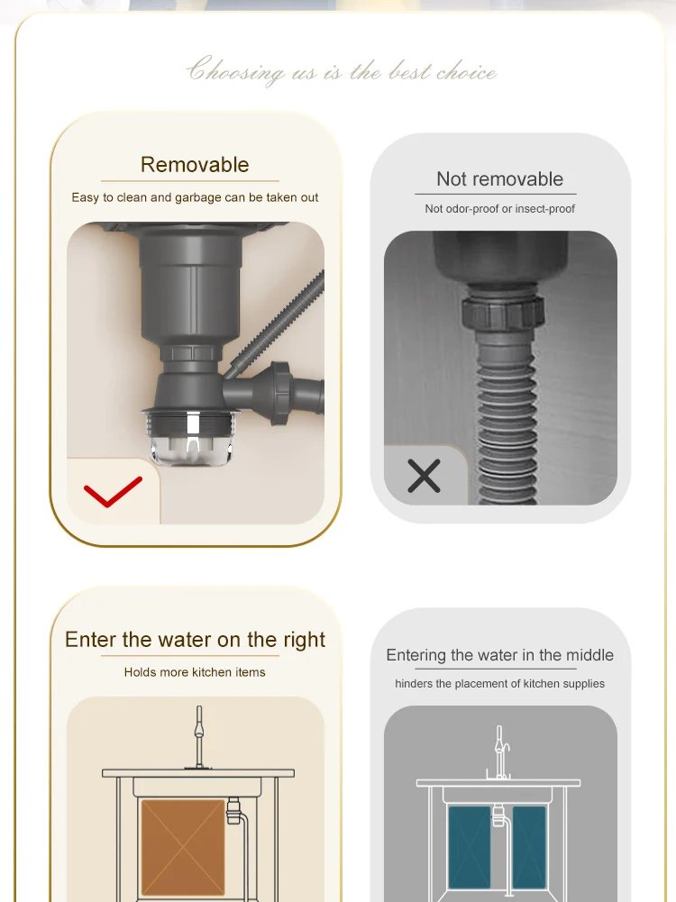Waterfall Sink Kitchen Stainless Steel Topmount Sink Embossed Large Single Slot Wash Basin With Multifunction Tank Low Price