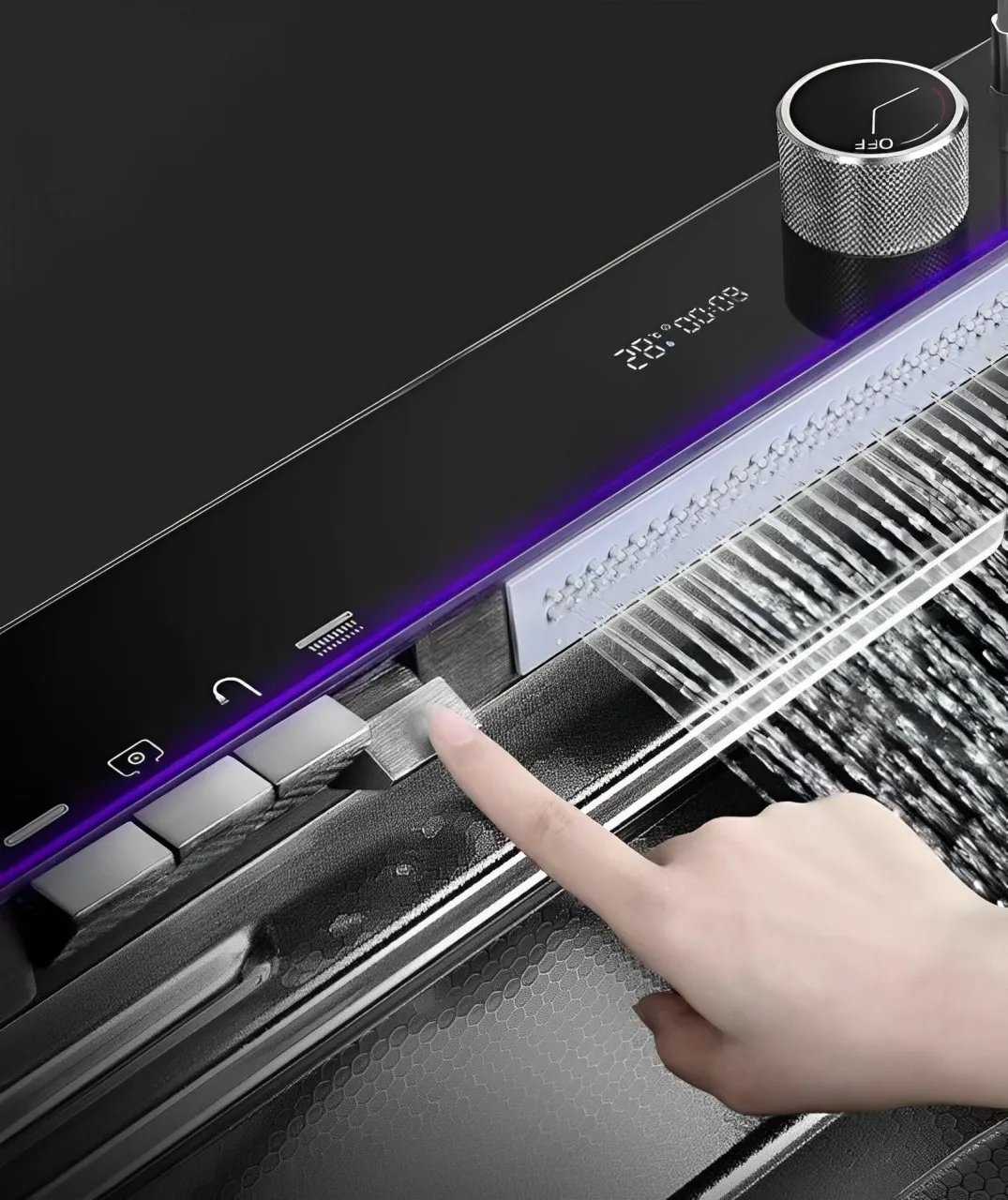 Kitchen sink, stainless steel large single groove, multifunctional flying fish waterfall faucet, the lowest price