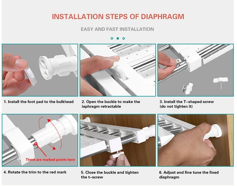 Adjustable Wardrobe Storage Shelves Clothing Closet Shelf Wall Mounted Rack for Bathroom Kitchen Cabinet Shelves Home Organizer