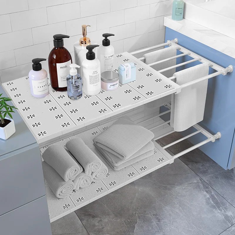 Adjustable Wardrobe Storage Shelves Clothing Closet Shelf Wall Mounted Rack for Bathroom Kitchen Cabinet Shelves Home Organizer