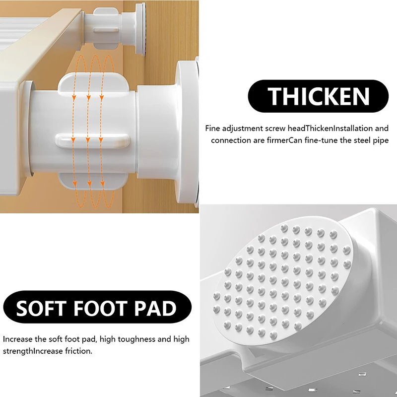 Adjustable Wardrobe Storage Shelves Clothing Closet Shelf Wall Mounted Rack for Bathroom Kitchen Cabinet Shelves Home Organizer