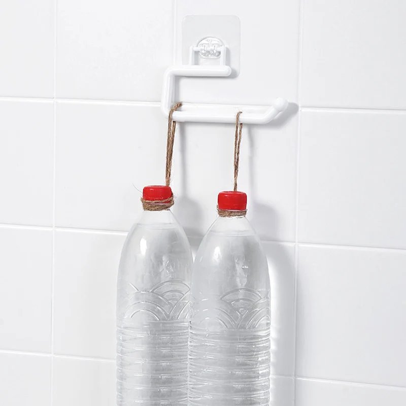 Kitchen Tissue Holder Hanging Toilet Roll Paper Holder Towel Rack Kitchen Bathroom Cabinet Door Hook Holder Organizer