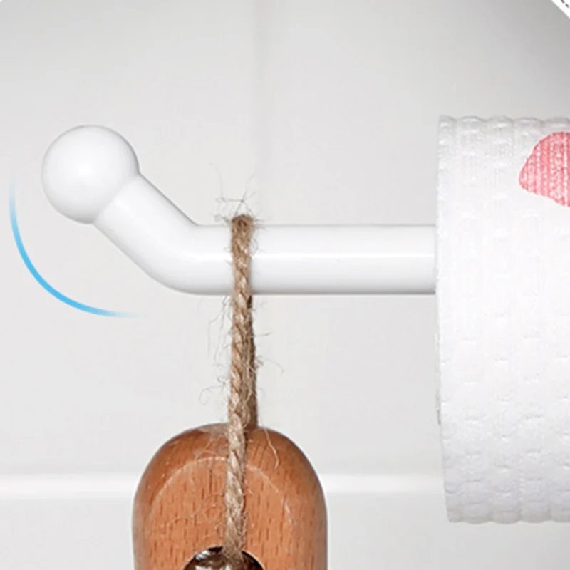Kitchen Tissue Holder Hanging Toilet Roll Paper Holder Towel Rack Kitchen Bathroom Cabinet Door Hook Holder Organizer