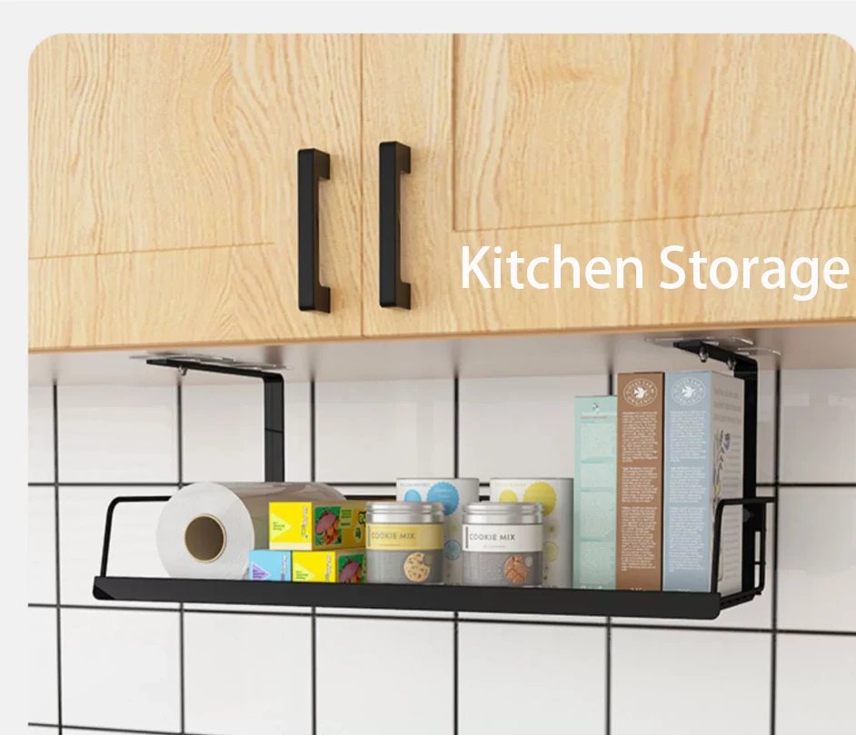 Desk Organizer Shelf Kitchen Storage Cabinet Organizer Room Closet Organizer Shelf Multi-functional No-Punch Storage Shelf