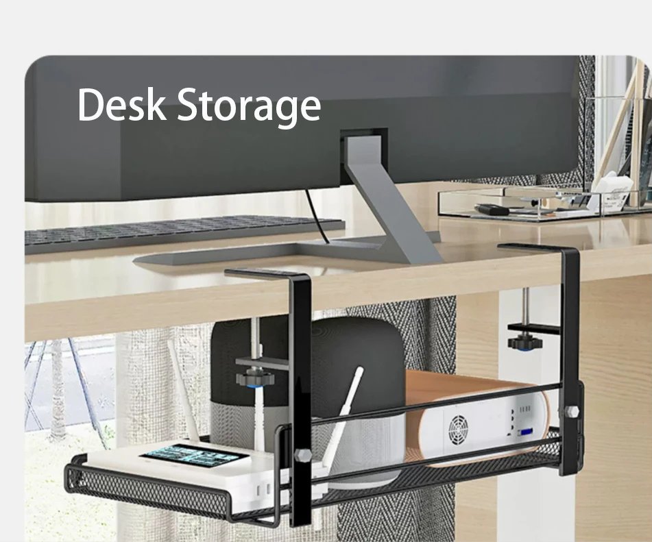 Desk Organizer Shelf Kitchen Storage Cabinet Organizer Room Closet Organizer Shelf Multi-functional No-Punch Storage Shelf