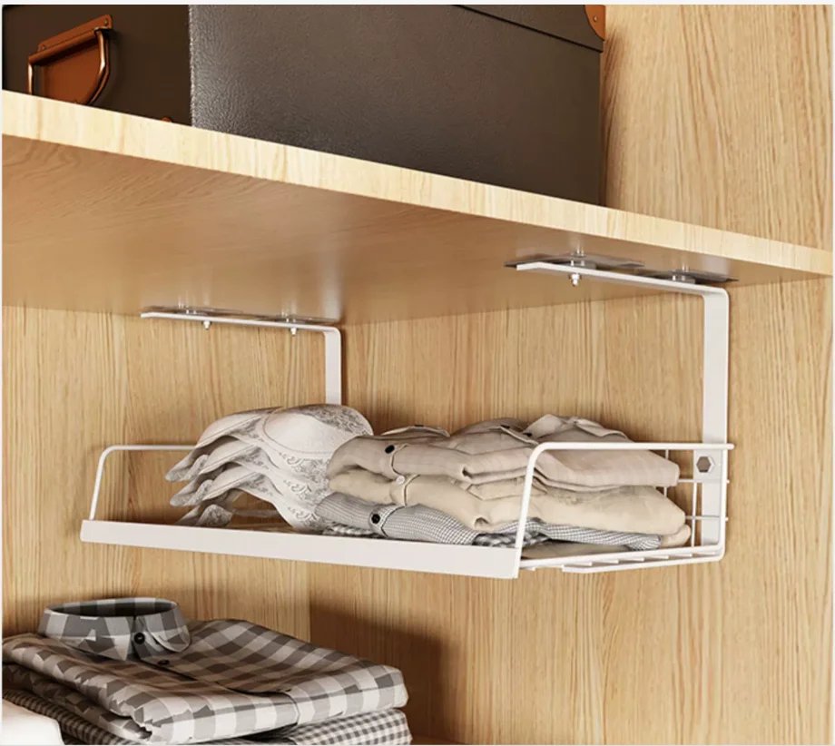 Desk Organizer Shelf Kitchen Storage Cabinet Organizer Room Closet Organizer Shelf Multi-functional No-Punch Storage Shelf