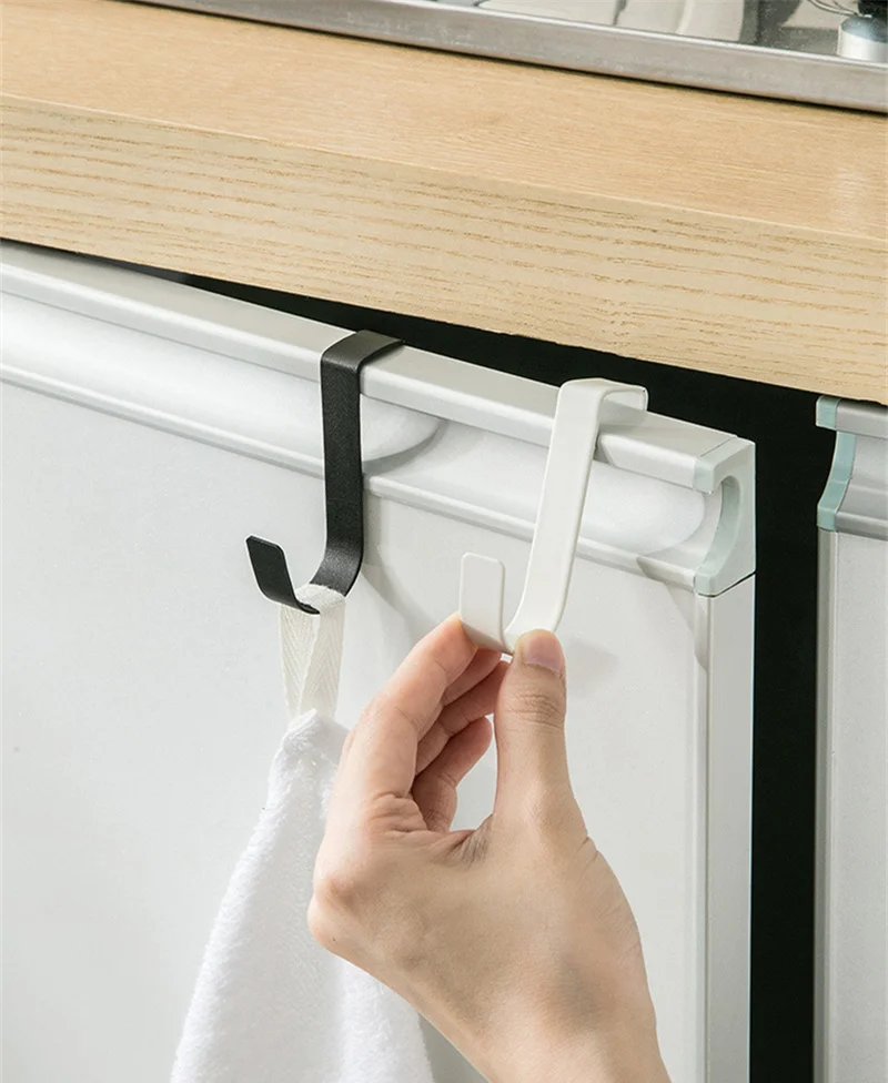 S-Shaped Metal Hook Cabinet Door Hanging Rack Gadgets Holders Desk Shelves Kitchen Utensils Storage Organizer Bathroom Accessori