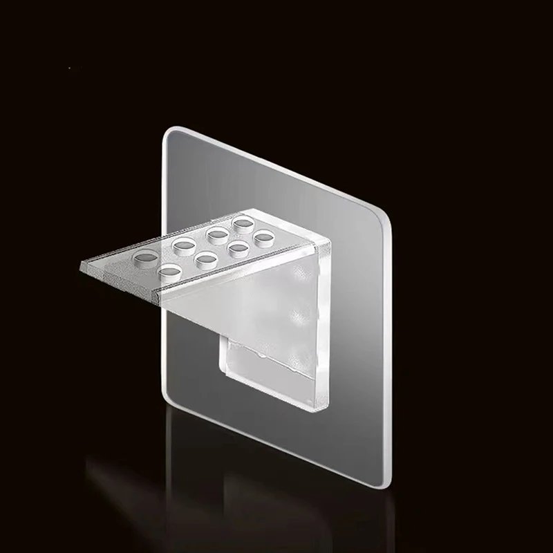 2/4pcs Adhesive Shelf Support Pegs For Kitchen Bedroom Closet Cabinet Shelf Support Clips Wall Hanger Sticker Bracket Holder