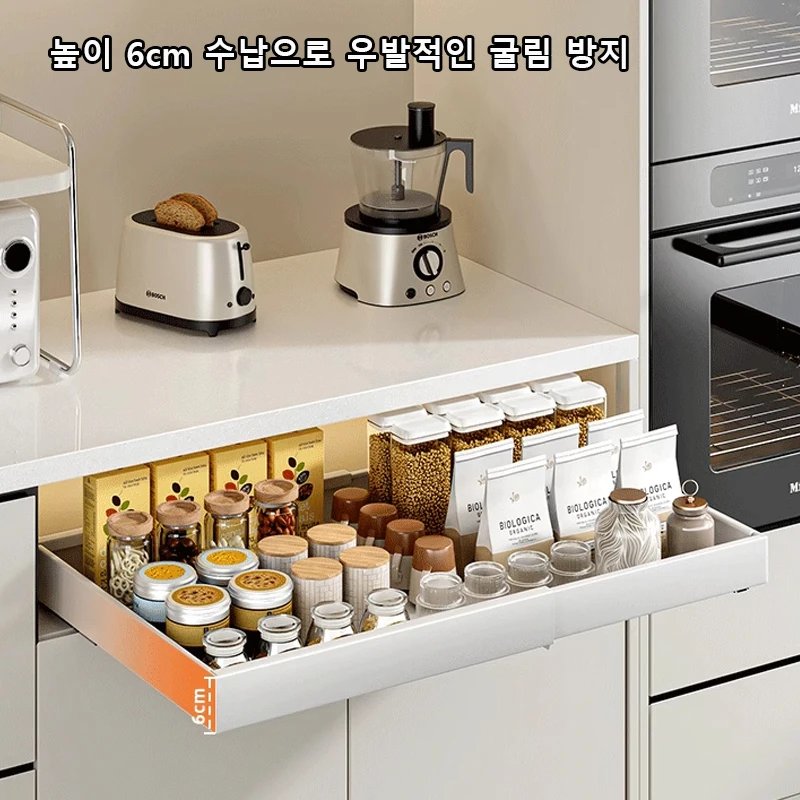 Kitchen Storage Rack with Slide Rails Scalable Pull-out Drawer Type Storage Tray Spice Box Storage Rack Cabinets Organizer Kitchen Storage Rack with Slide Rails Scalable Pull-out Drawer Type Storage Tray Spice Box Storage Rack Cabinets Organizer