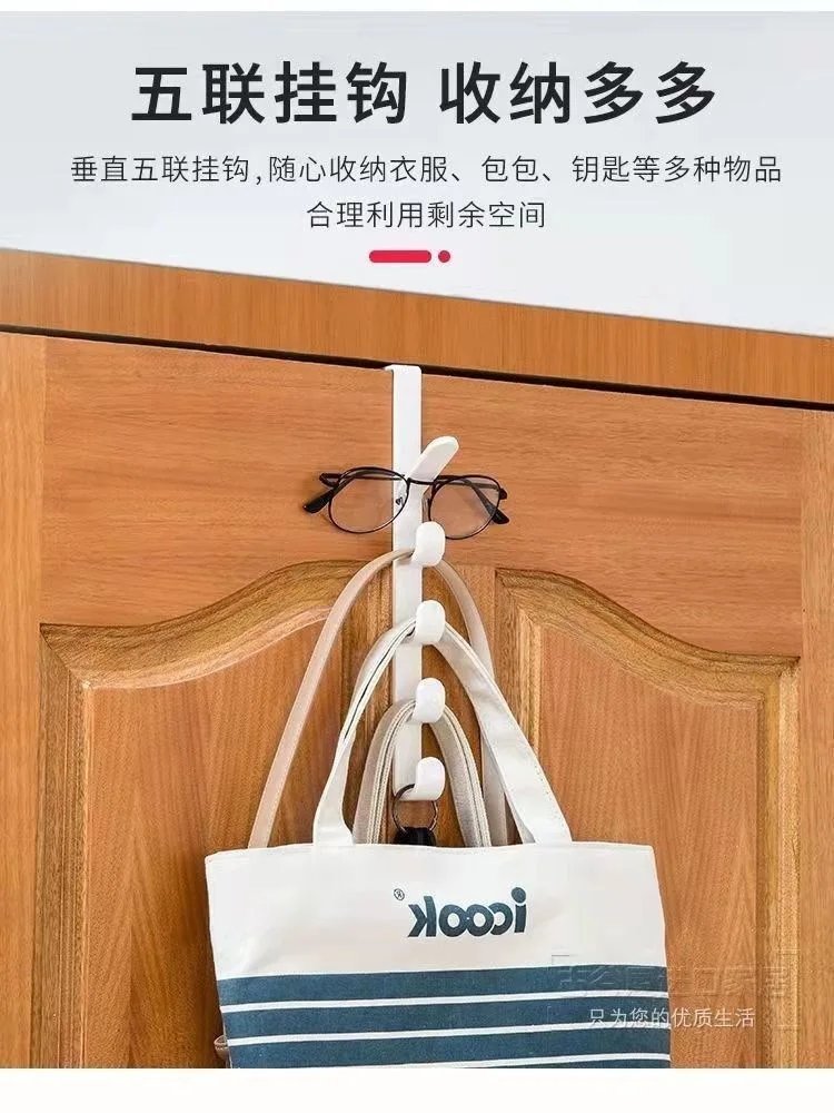 1pcs Plastic Hook Cabinet Door Hanging Rack Gadgets Holders Desk Shelves Kitchen Utensils Storage Organizer Bathroom Accessories