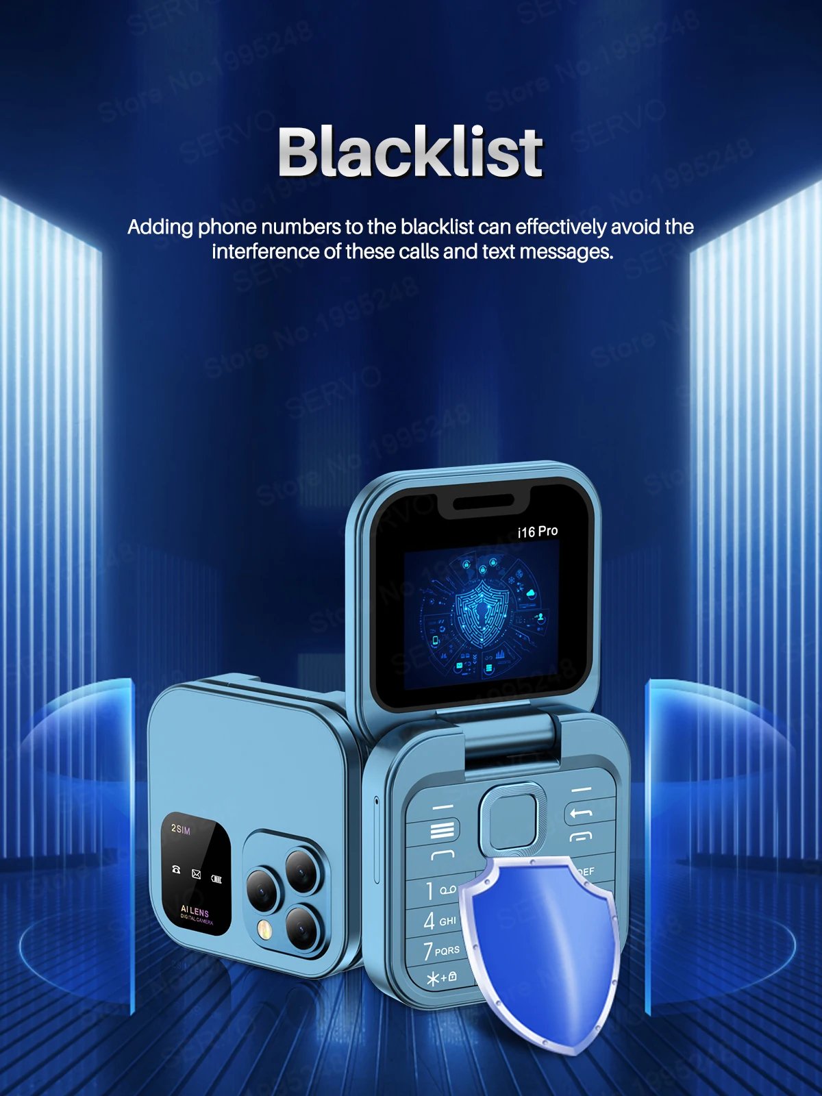 SERVO 2024 New Mini Flip Mobile Phone FM Radio Magic Voice Blacklist Speed Dial Vibration 2SIM Card Small Display Foldable Phone SERVO 2024 New Mini Flip Mobile Phone FM Radio Magic Voice Blacklist Speed Dial Vibration 2SIM Card Small Display Foldable Phone