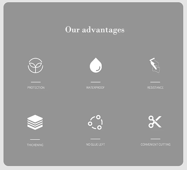 40cm Marble Kitchen Oil-Proof Film Stove Waterproof Self-Adhesive Wallpaper Countertop Cabinet Renovation Tile Wall Stickers