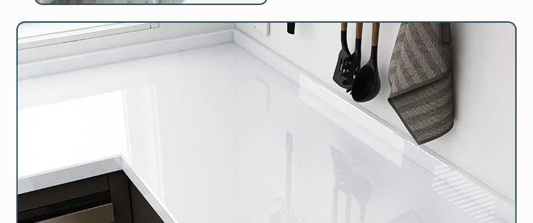 40cm Marble Kitchen Oil-Proof Film Stove Waterproof Self-Adhesive Wallpaper Countertop Cabinet Renovation Tile Wall Stickers